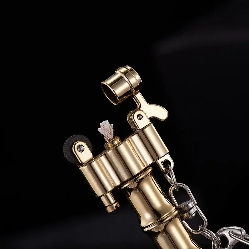 Bold Bamboo Lighter Torch Shaped Retro Kerosene Portable Easy Lighting Anywhere