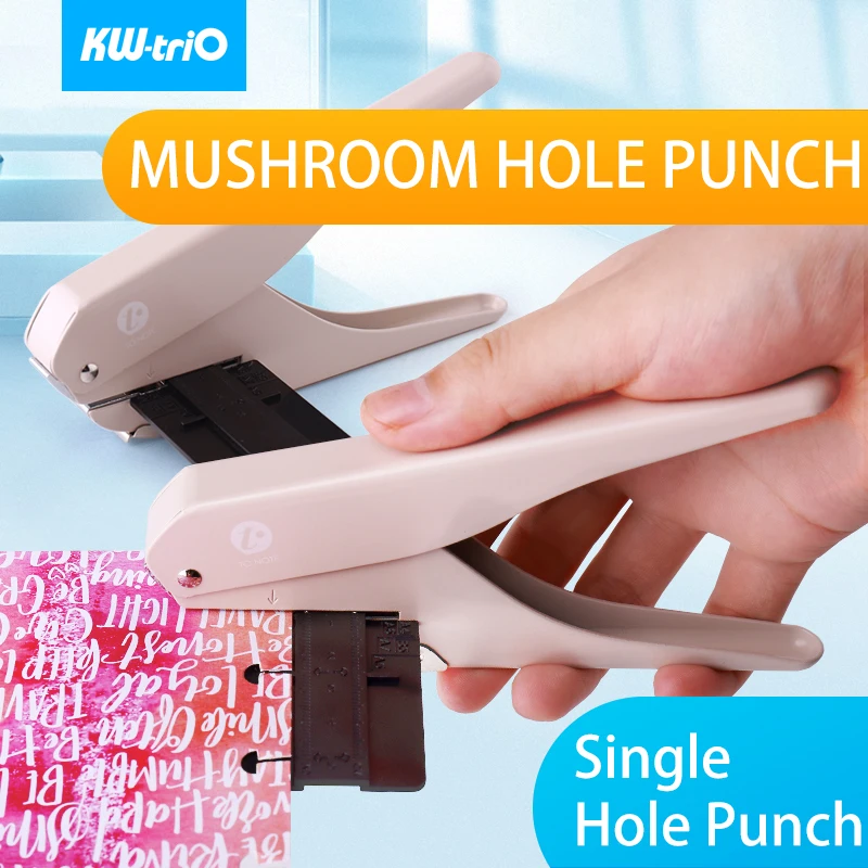 KW triO Mushroom Hole Single Hole Punch Notebook Standard Punch Machine