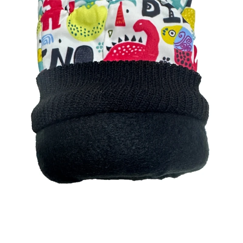 Winter Waterproof Children's Ski Gloves Thicken Fleece Lining Warm Baby Mittens for 6-16 Years Old Kids Outdoor Sports Gloves
