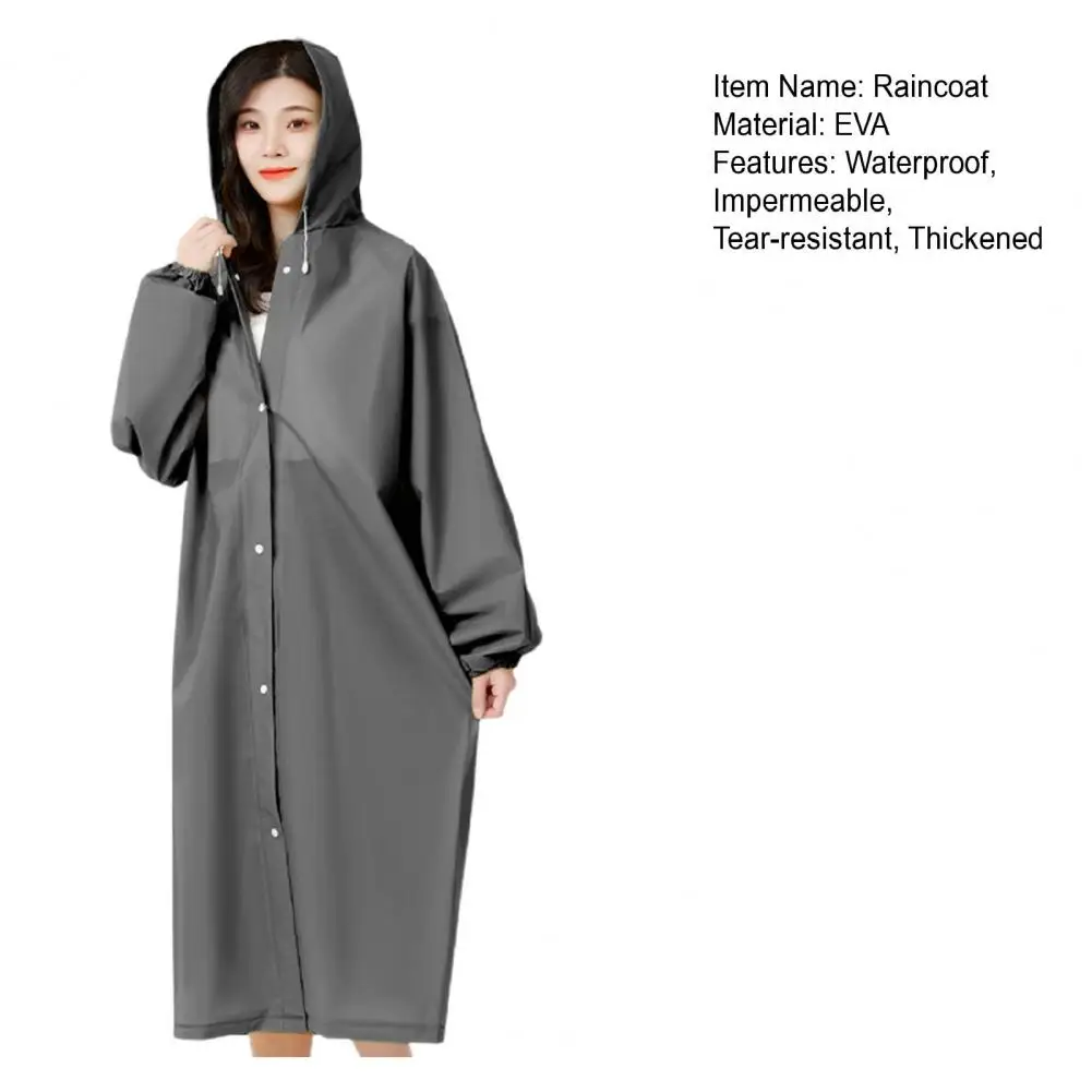 Raincoat Poncho Waterproof Hooded for Outdoor