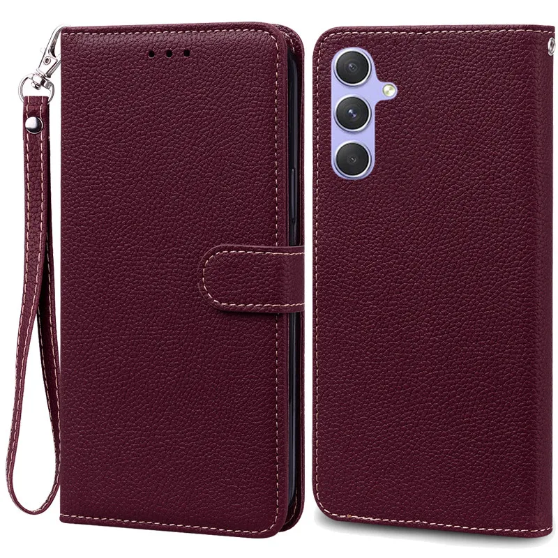 Leather Wallet Flip Case for Samsung Galaxy - Stylish Protective Phone Cover