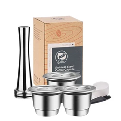 Stainless Steel Refillable Coffee Capsule Tamper - Reusable Coffeeware Accessory (As Picture)