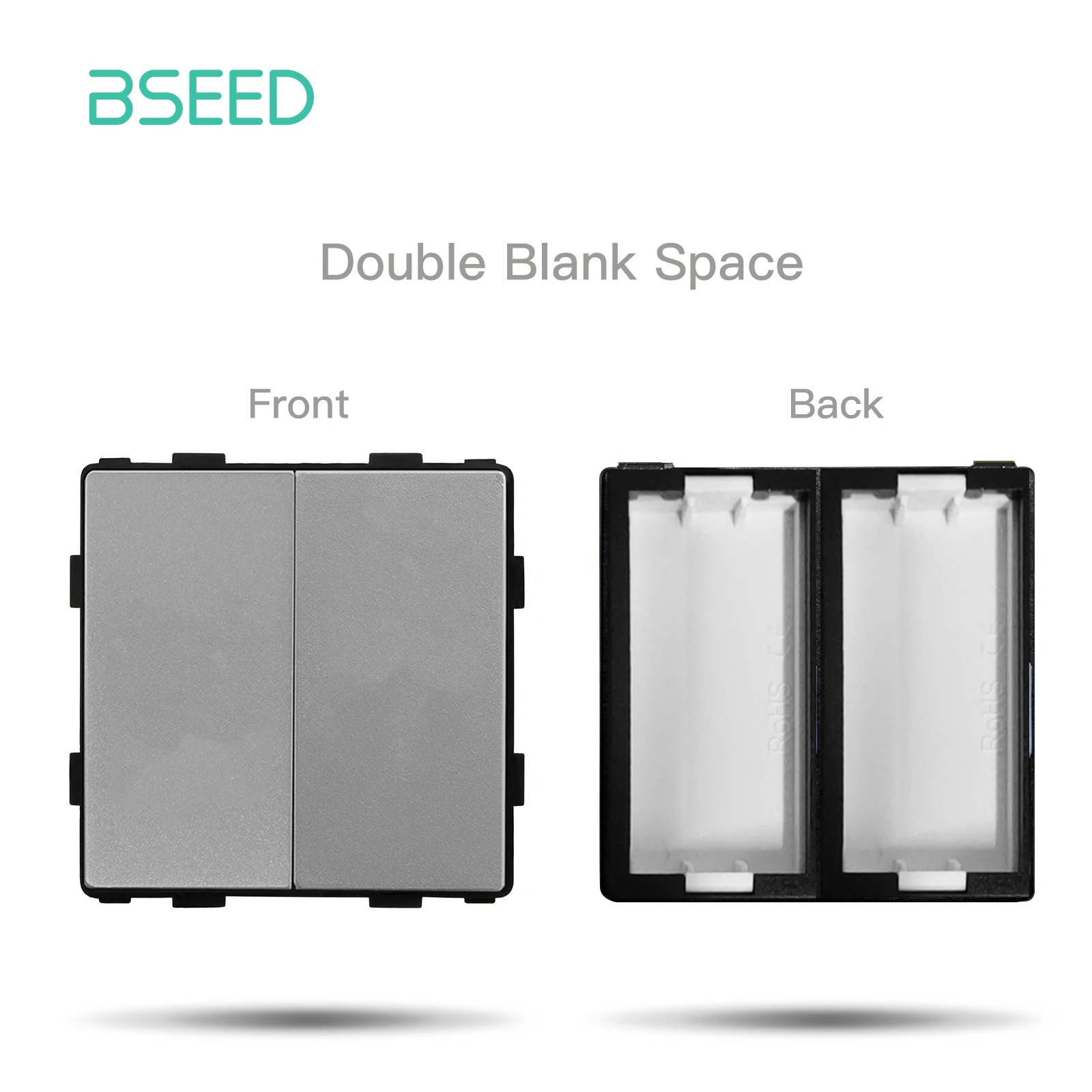 BSEED Customizable Glass Panel Socket with USB and Switch Functions