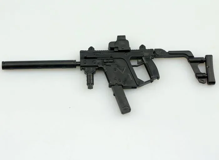 1/6 KRISS Vector Submachine Gun Plastic Assemble Firearm Puzzle Model for 12" Soldiers Military Weapons Building Blocks 5