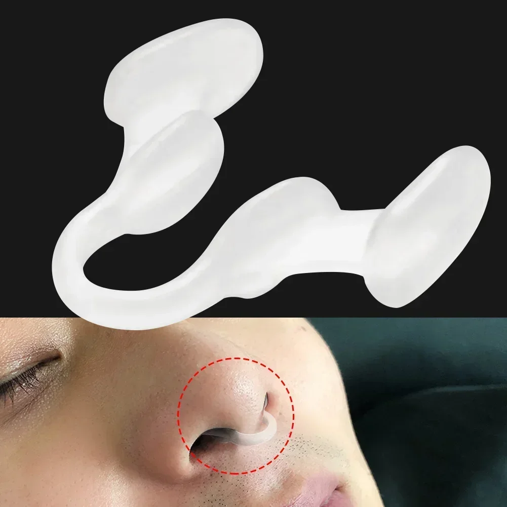 Stop Snoring Nose Clip 1Pc Silicone Anti Snoring Nasal Dilator Aid Easy Breathe Improve Sleeping Rhinitis