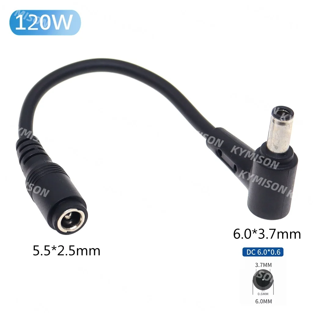 DC Jack Tip Plug Connettore Cavo Cavo Cavo Di Alimentazione Per Notebook Portatile Per Adattatore Per Caricabatterie Dell 7.4x5.0mm 1.2m - Foto 5