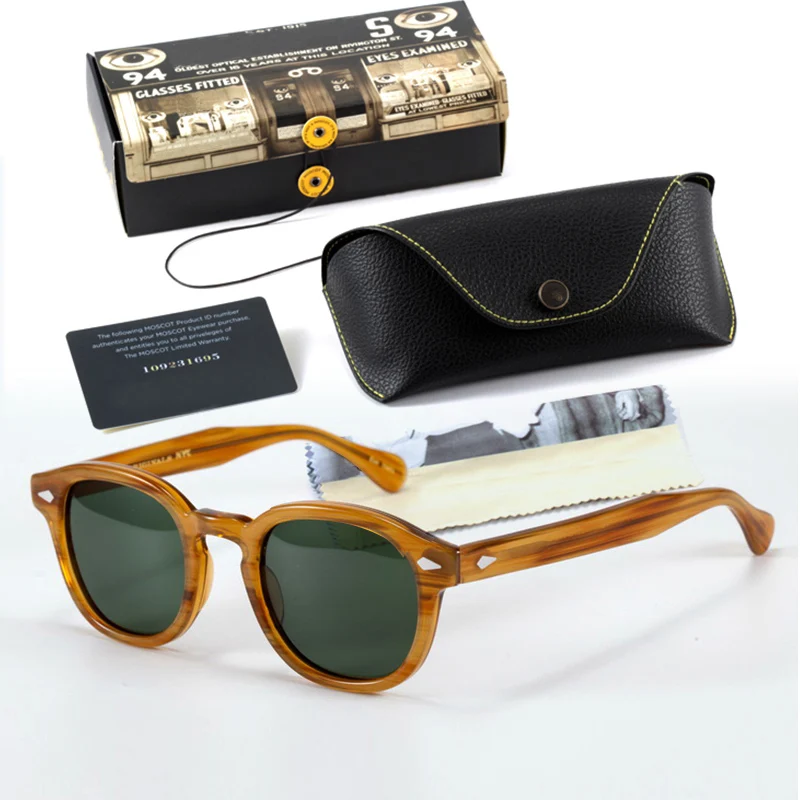 Sonnenbrille Mann Johnny Depp Lemtosh Polarisierte Sonnenbrille Frau Luxus Marke Vintage Acetat Rahmen Nachtsicht Brille – Detail 7