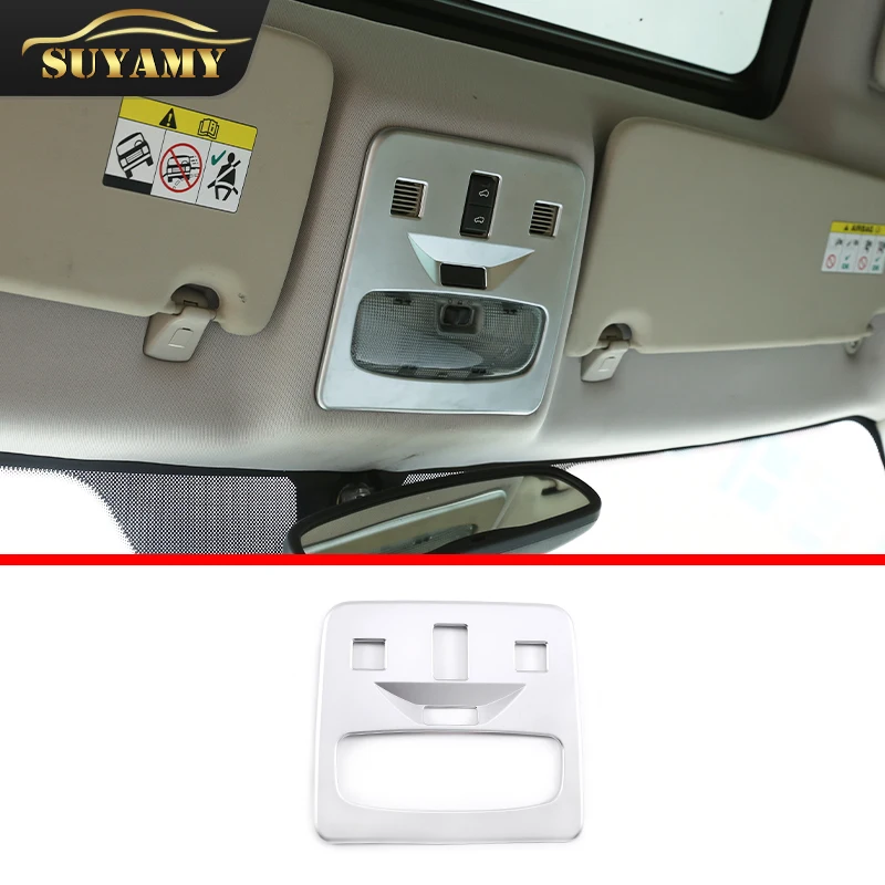 

Chrome Front Reading Light Frame Trim Decoration Cover Stickers For Land Rover Freelander 2 2007-2015 Interior Auto Accessories