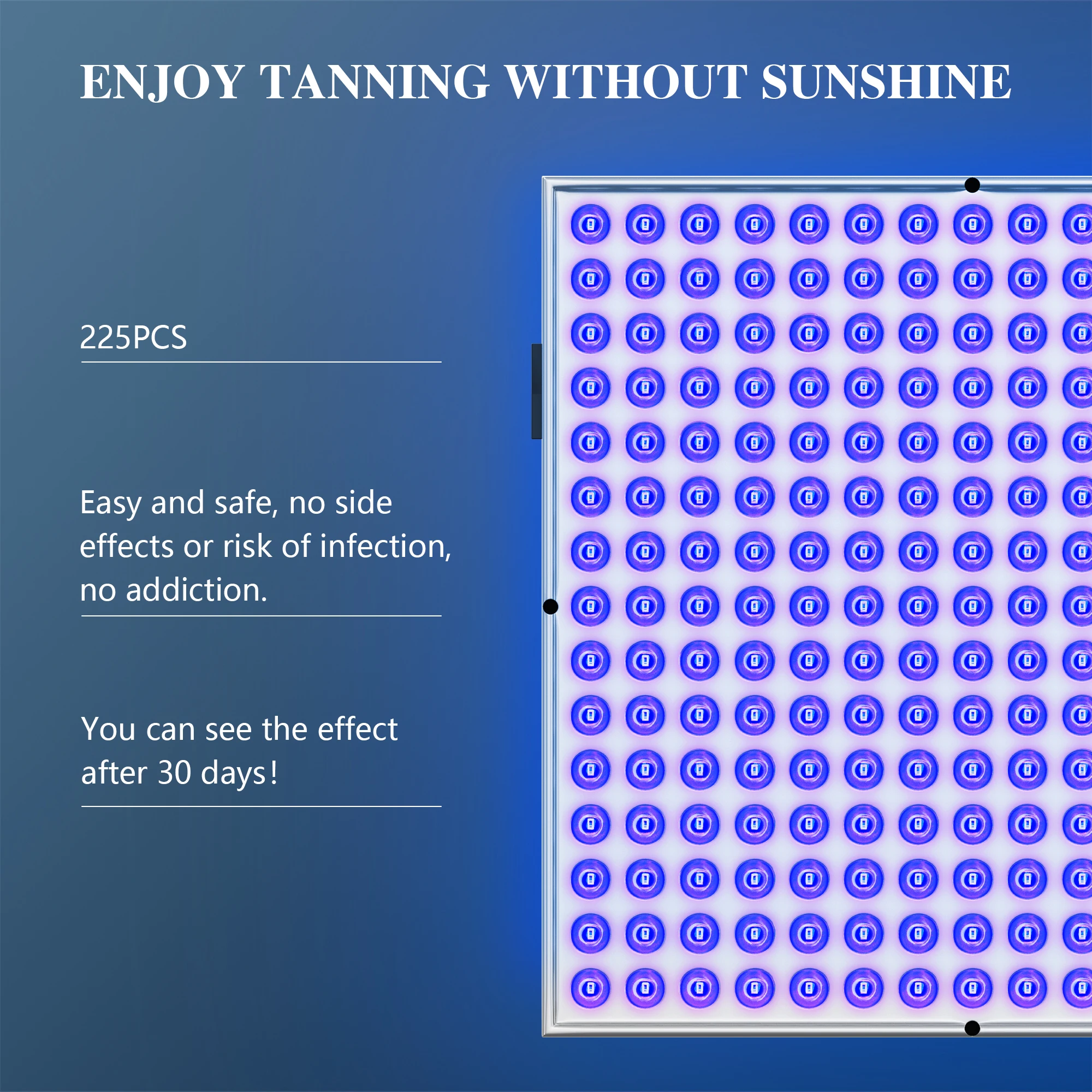 LED UV Ultraviolet Face Body Tanning Lamp Full Blue Light Beauty Black Light Home Sunbathing Tanning Bronze Skin tanning lamp