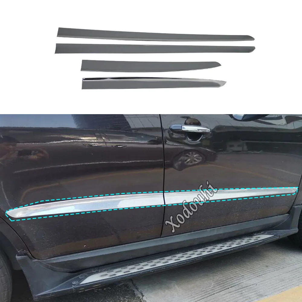 

Автомобильный чехол ABS, боковой корпус, нижняя отделка двери, наклейка на раму для Hyundai Santafe Santa Fe 2006 2007 2008 2009 2010 2011 2012