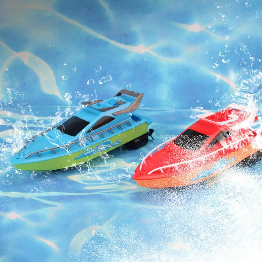Speedboat Toy Durable Waterproof RC Boat Vehicle For Kids Birthday Gift