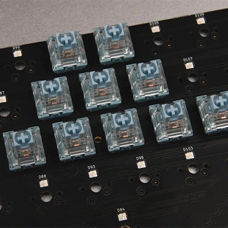 TTC-interruptor mecânico silencioso do teclado, tátil mudo, 3 Pin, 42 gf, banhado a ouro, mola, SMD, RGB, interruptores mudo dobro, silencioso, azul, branco