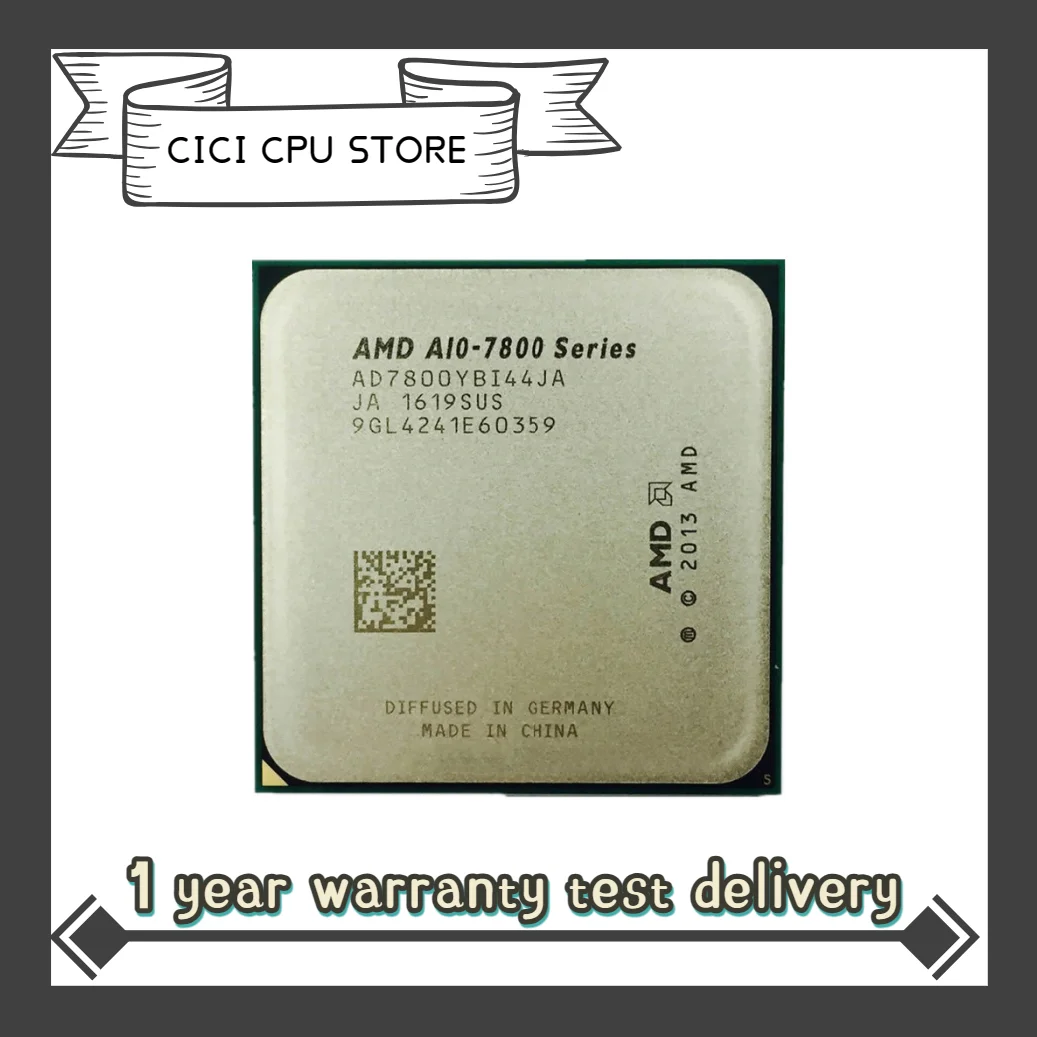 

AMD A10-Series A10-7800 A10 7800 3.5GHz Quad-Core CPU Processor AD7800YBI44JA / AD780BYBI44JA Socket FM2+