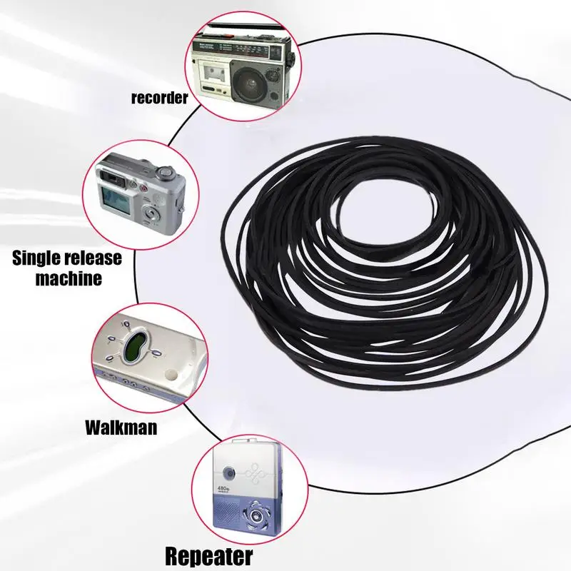 Cassette Tape Player Belts 30X Hybrid Cassette Player Belts Cassette Repair Device Treadle Sewing Machine Belt Rubber Belts For