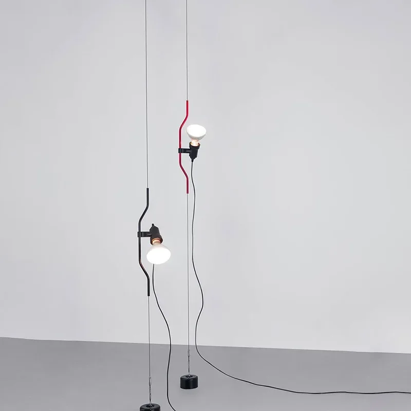 Italian Parentesi Pendant Lamp for Bedroom Bedside Lamp Living Room Ceiling to Floor Suspension Pendant Light 5