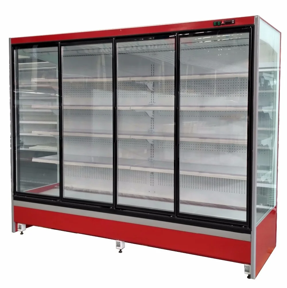 Supermarket Commercial Refrigerator Vegetable Fruit Cake Display Chiller