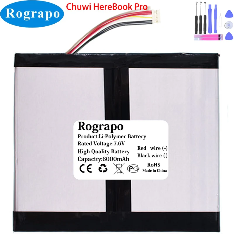 Chuwi Herobook Pro Bateria Novo 7.6v 6000mah 2969g5 Computador Portátil Tablet pc