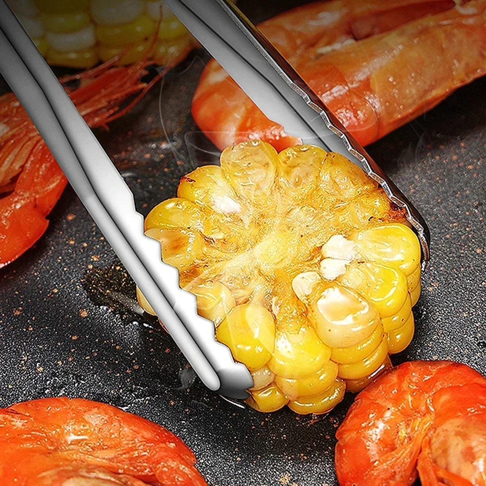 Stainless Steel Barbecue Clip 304 Food Grade Multipurpose Barbecue Grill Tongs Grippers for Picnic Meat BBQ Cooking Gadgets food tongs kitchen food clips