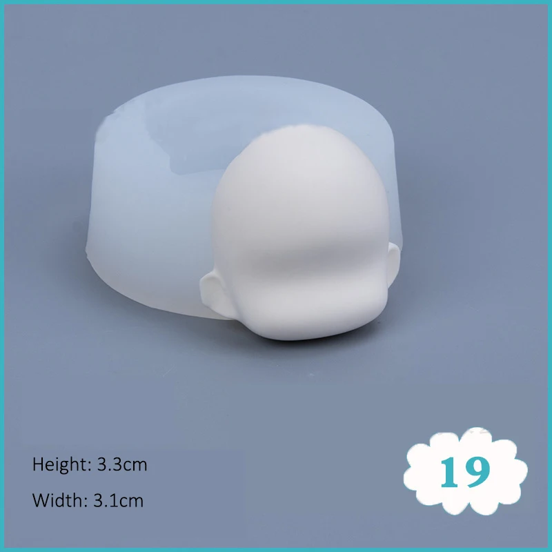 Clay Molds Crafts 3D Silicone Face Body Mold For Air Dry Clay Molding