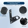 Car Front Inner Door Handle Base Black Silver ABS Trim Cover For Nissan Qashqai J10 2007 2008 2009 2010 2011 2012 2013 2014 2015 3