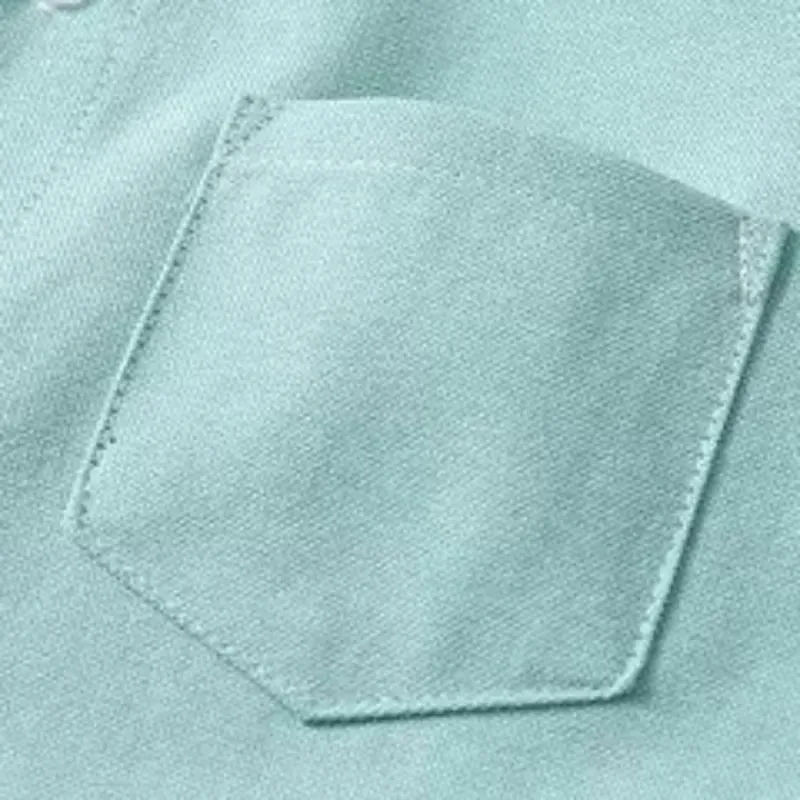 Jungen Baumwolle Weiß Langarm Hemd Frühling Neue Kinder Baby Formale Mandarin Kragen Knöpfe Strickjacke Hemden Mit Einer Tasche – Detail 8