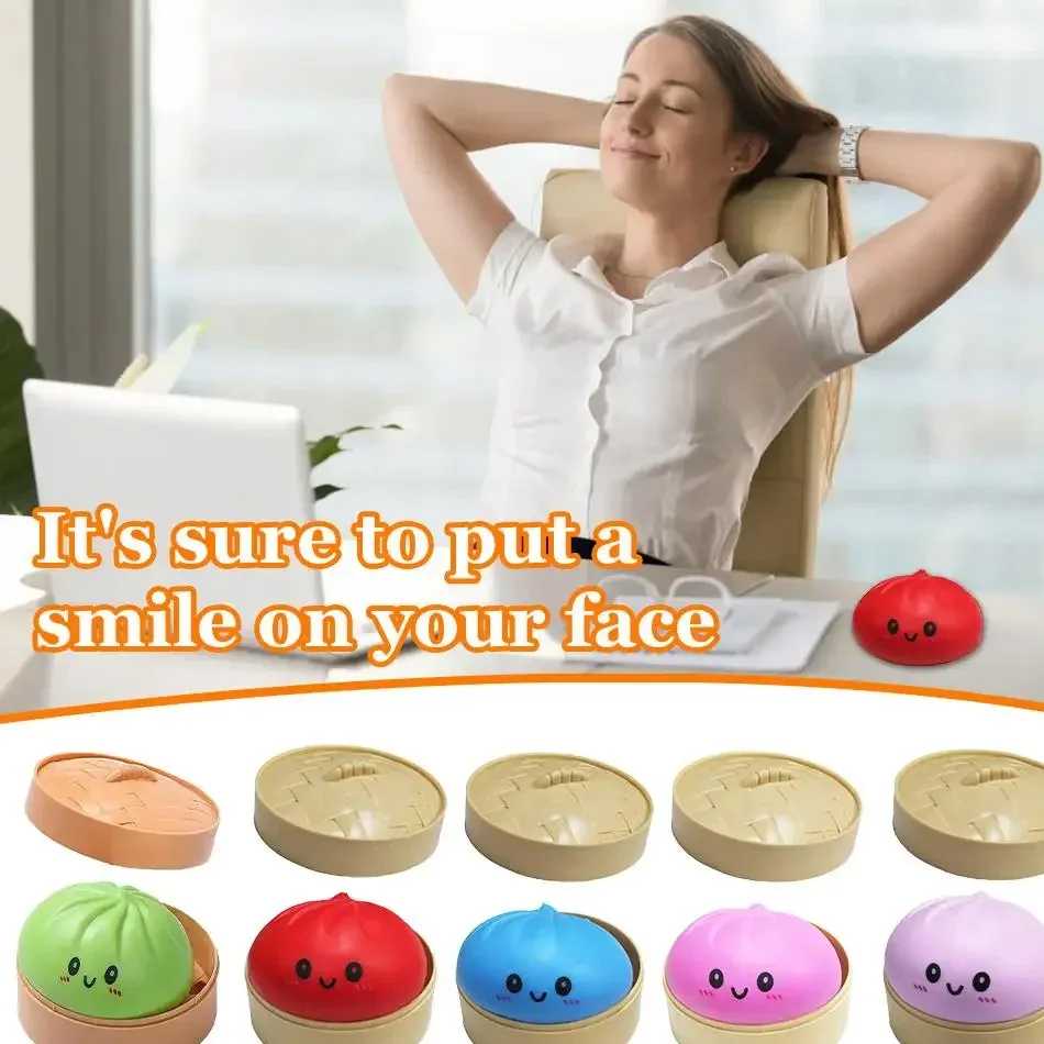 Dumpling Squishy Toy in a Hand