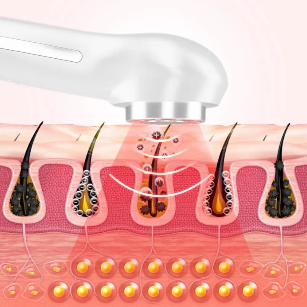 Multifunctional 2 in 1 Facial Massager LED Hand Held Face Beauty Device Rechargeable Facial Lifting Massager Face Spa