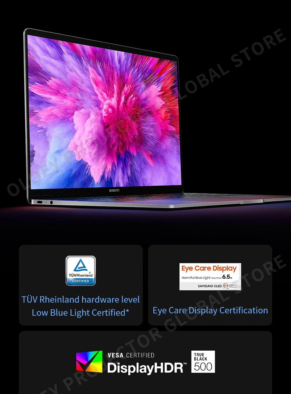 Xiaomi Mi Book Pro14: Ryzen AMD R7-6800H/R5-6600H, 2.8K OLED, 16GB RAM, 512GB/1TB SSD, 14-Inch Office Notebook Description Image.This Product Can Be Found With The Tag Names Computer Office, Laptop, Laptops