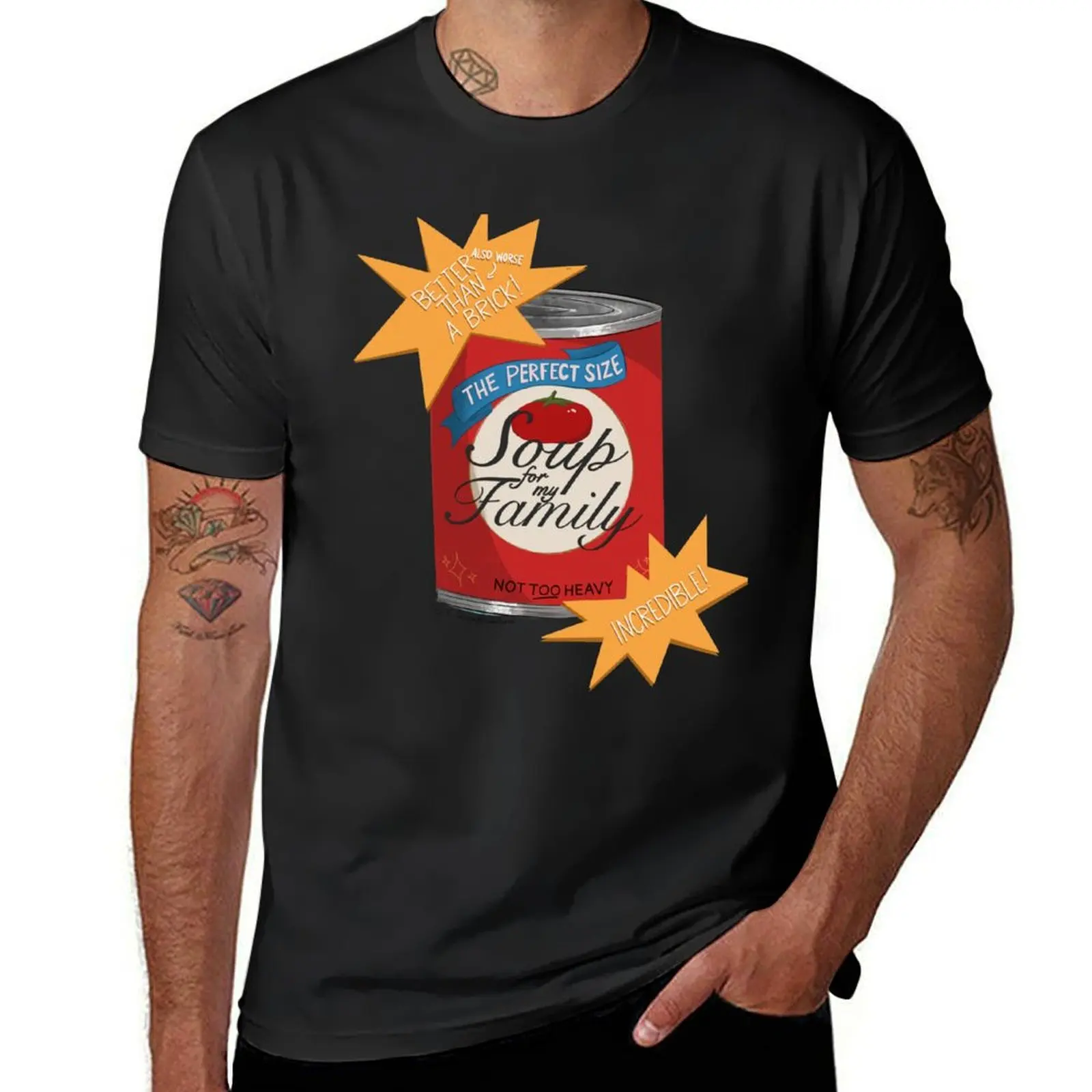 

Soup for My Family T-Shirt summer clothes korean fashion Short sleeve tee for a boy mens clothes