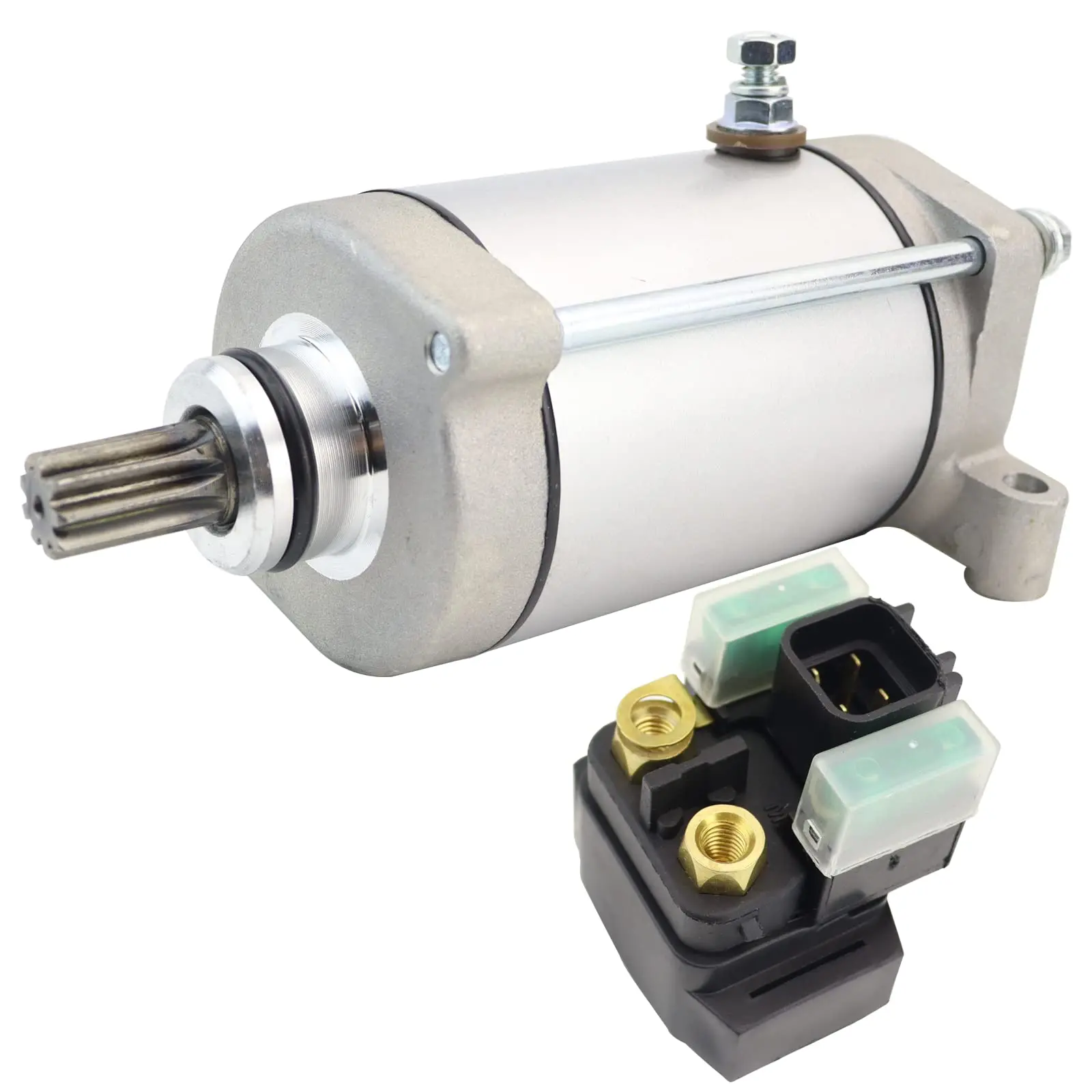 Starter Motor & Relay For Yamaha ATV Kodiak 450 YFM45 20182022 UTV