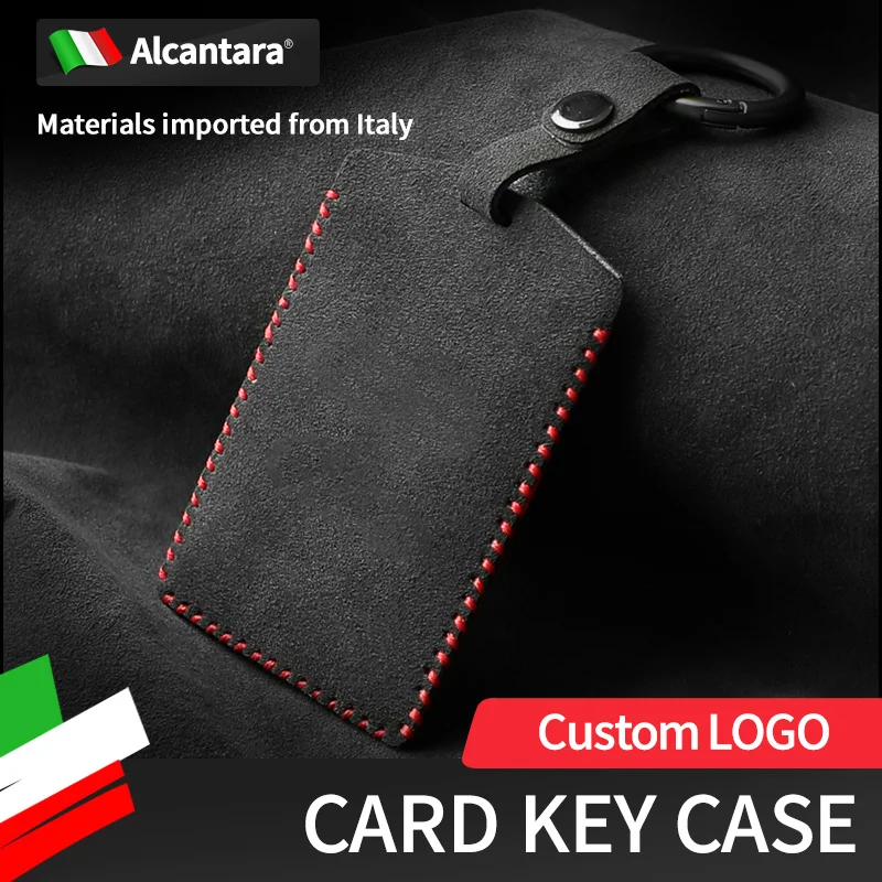 Adatto Per Alcantara Byd Card Key Cover Han Ev Qin Song Pro Shell Han Dm Suede Nfc Card Buckle