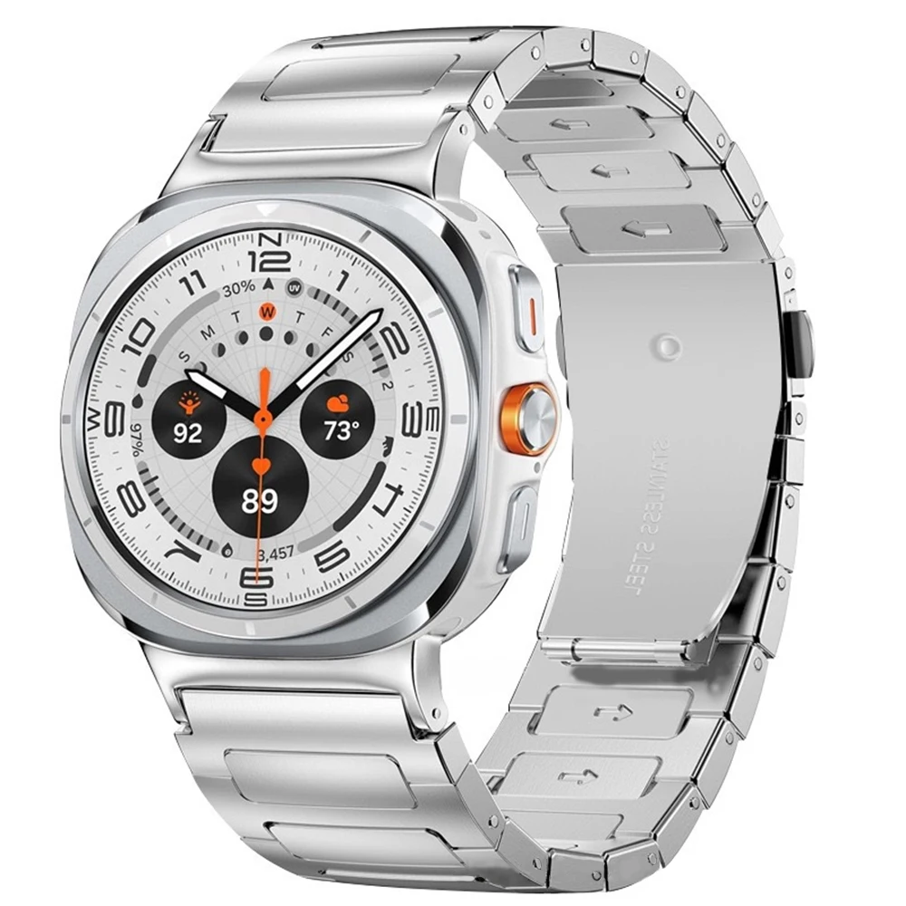 حزام معدني فاخر لساعة سامسونج جالاكسي الترا 47 ملم...