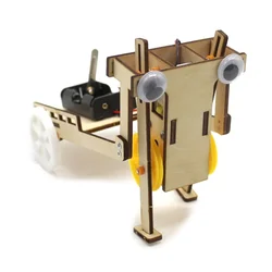 Robot Pull Cart Material Package Scientific Model DIY Toy