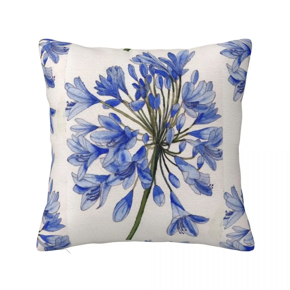 

Agapanthus flower watercolour painting Throw Pillow Luxury Sofa Cushions home decor items