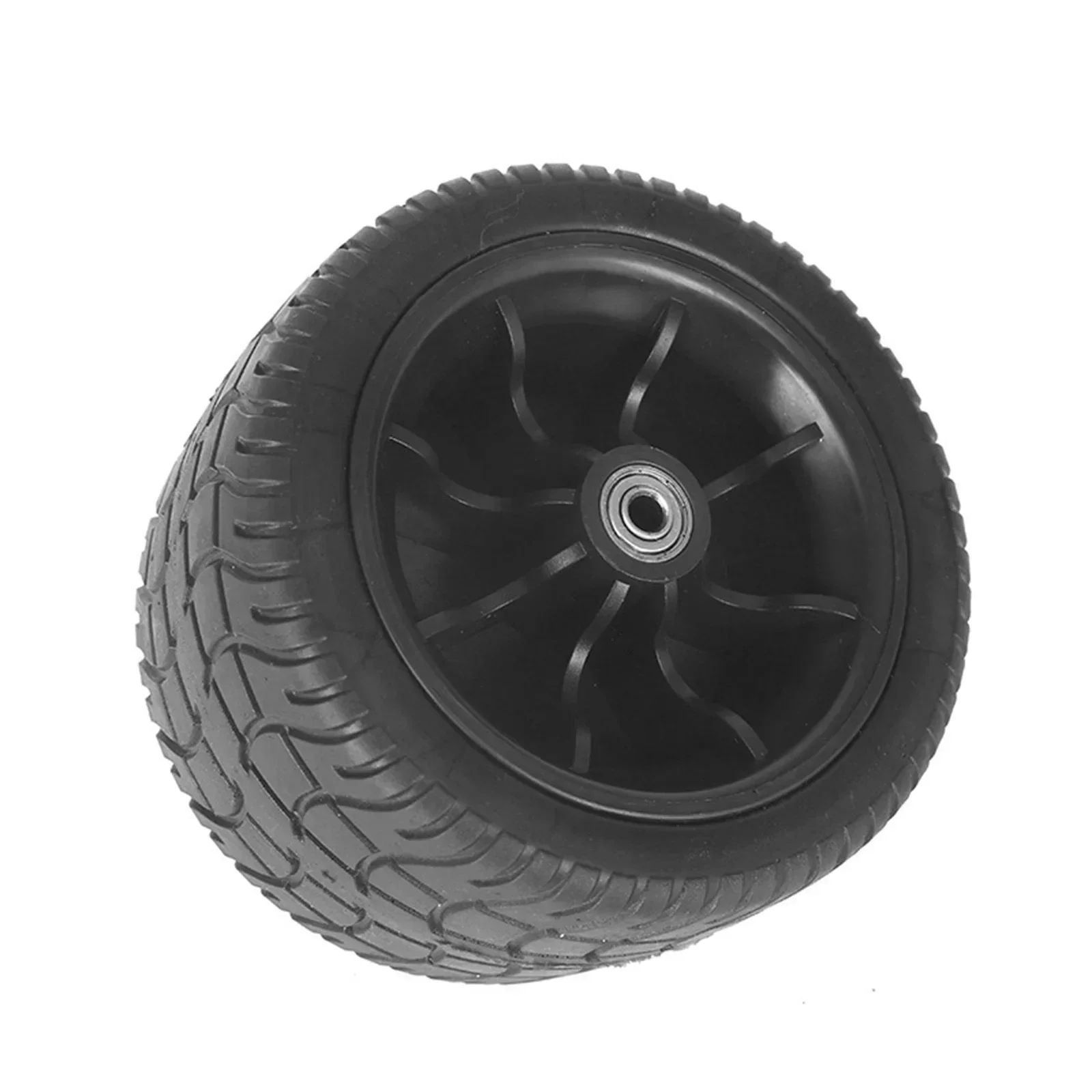6inch Outdoor Replacement Wheels Tire Double Bearings For Folding Wagon Camping Cart Tools Wheels All-terrain PU&deg; Rotatable