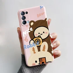 Cute Panda Silicone Bumper Phone Case for OPPO Reno5 Pro 5G (Pink-L01)