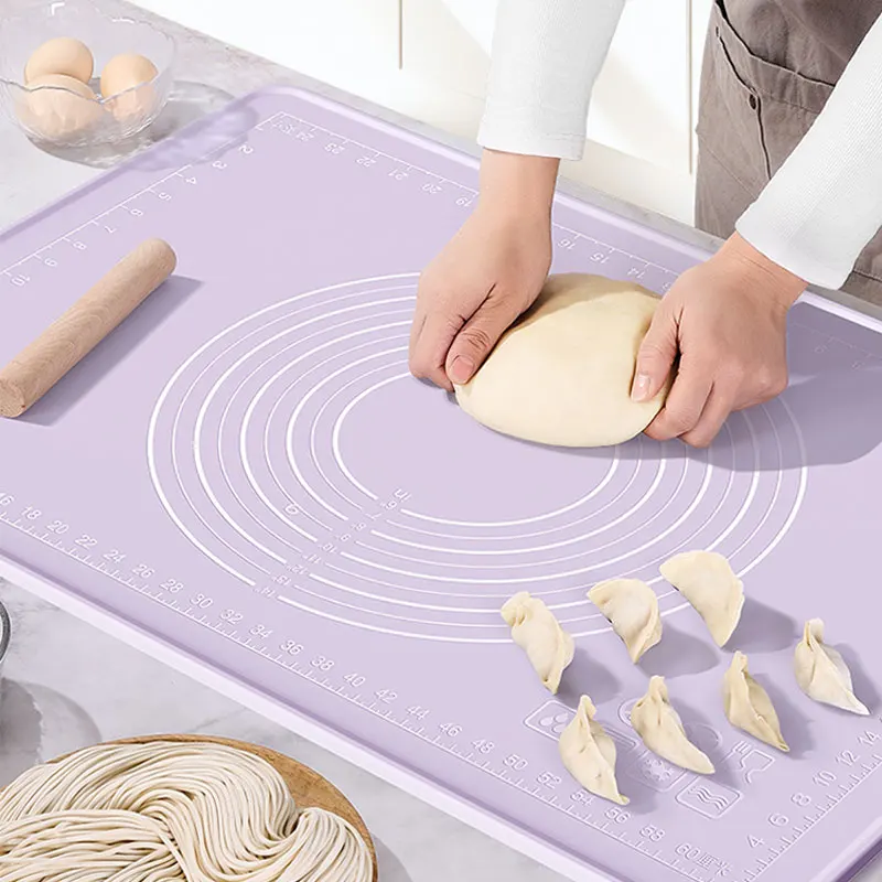 Silicone Mat 70*70 100*80 Thick Non-Stick Pastry Baking Mat Dough Rolling  Pad Dough Kneading Board Bakeware Utensils for Kitchen