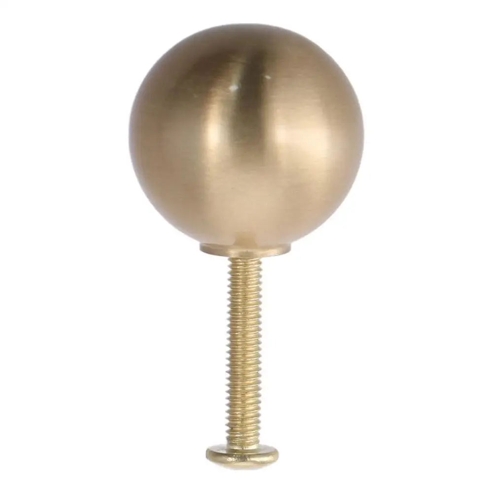 Convenient 20mm/25mm Lamp Finials Caps Knob Brass Ball-Shaped Screw Cap Nuts Gold Decoration Lamp