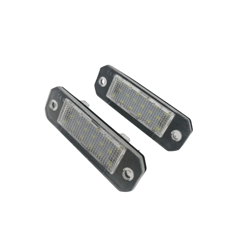 2Pcs Für VW Transporter T5 2003-2015 T6 Für Caddy 2004-2017 Schwanz Weiß LED Kennzeichen licht Kennzeichen Lampe Montage – Detail 7