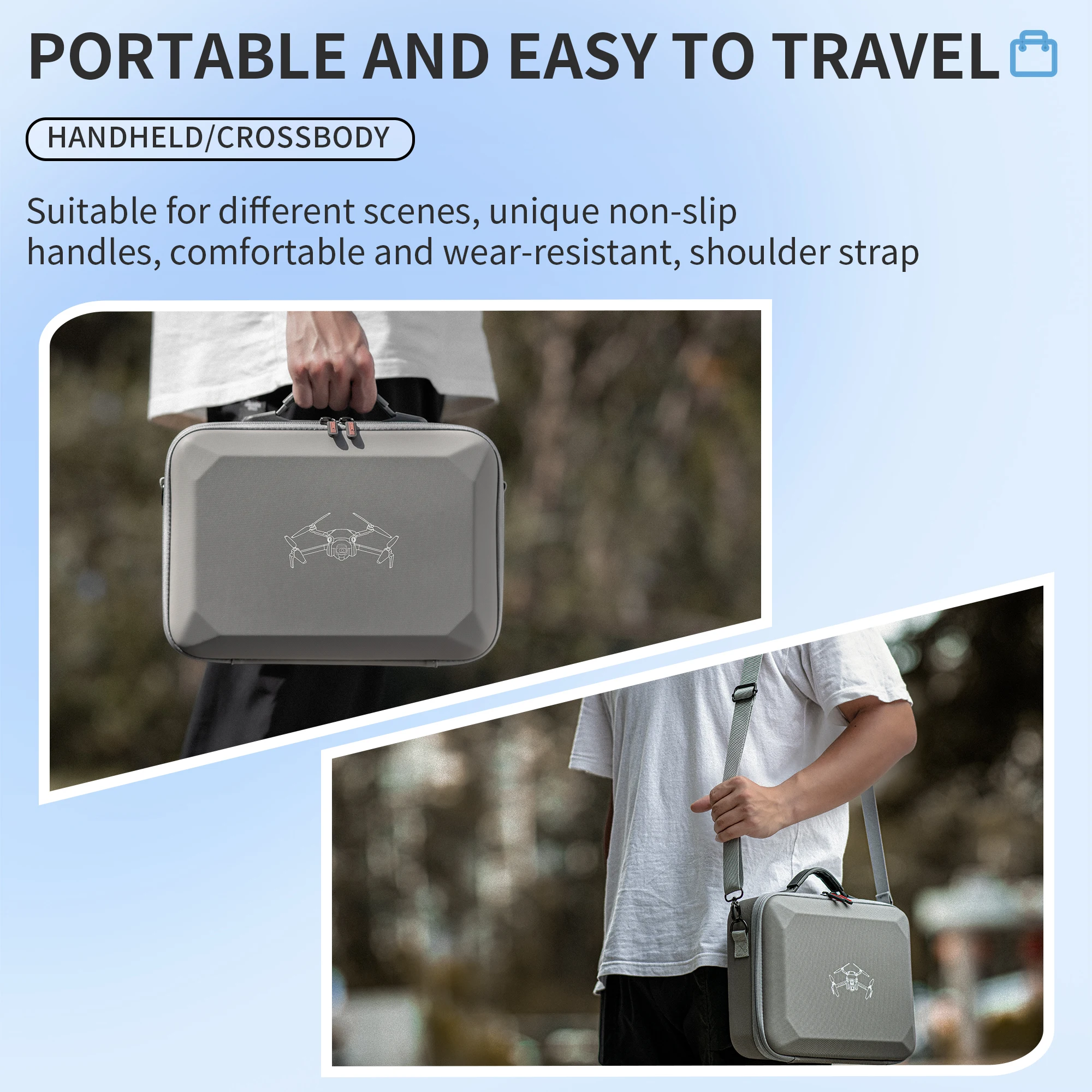 Étui de transport DJI Mini 4 Pro - Sacoche PU avec fermeture éclair