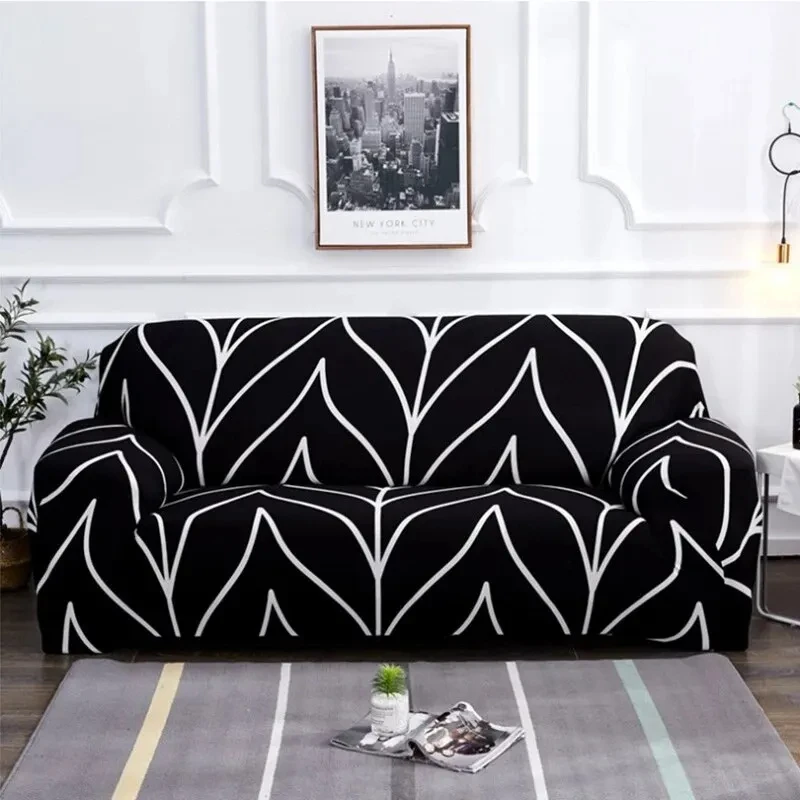 Sofa Cover Multi-Person All Include Dust-Proof Pillowcase Household Elastic Anti-Slip Fashion Printing