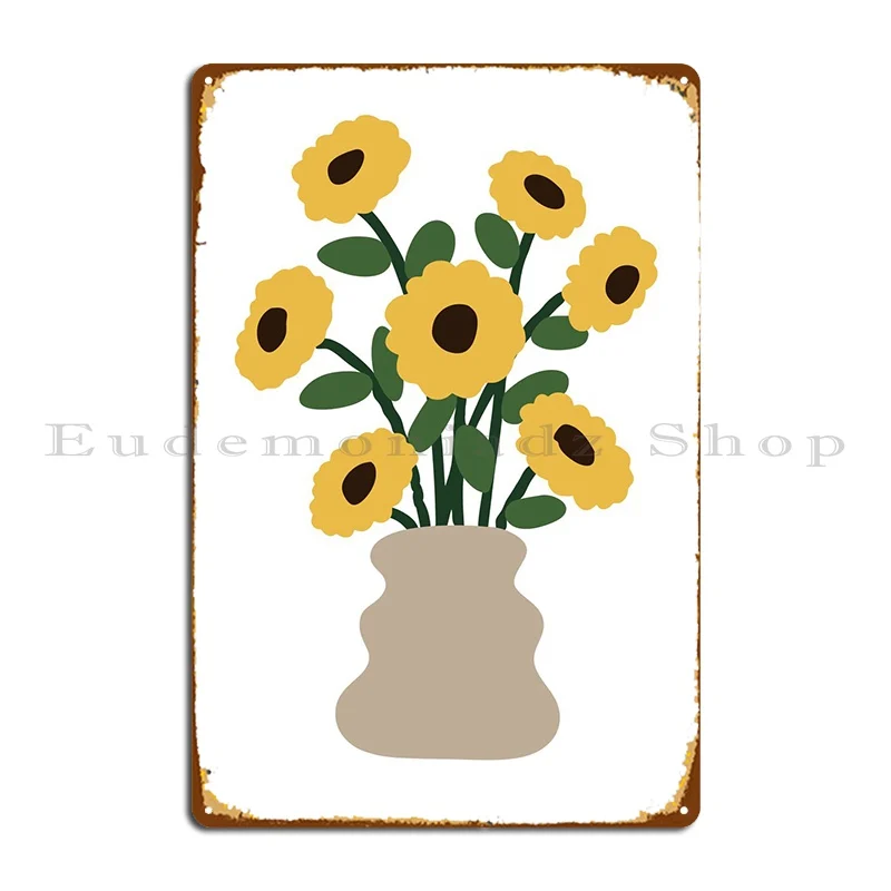 

Flower Metal Sign Cinema Kitchen Cinema Printed Wall Mural Tin Sign Poster