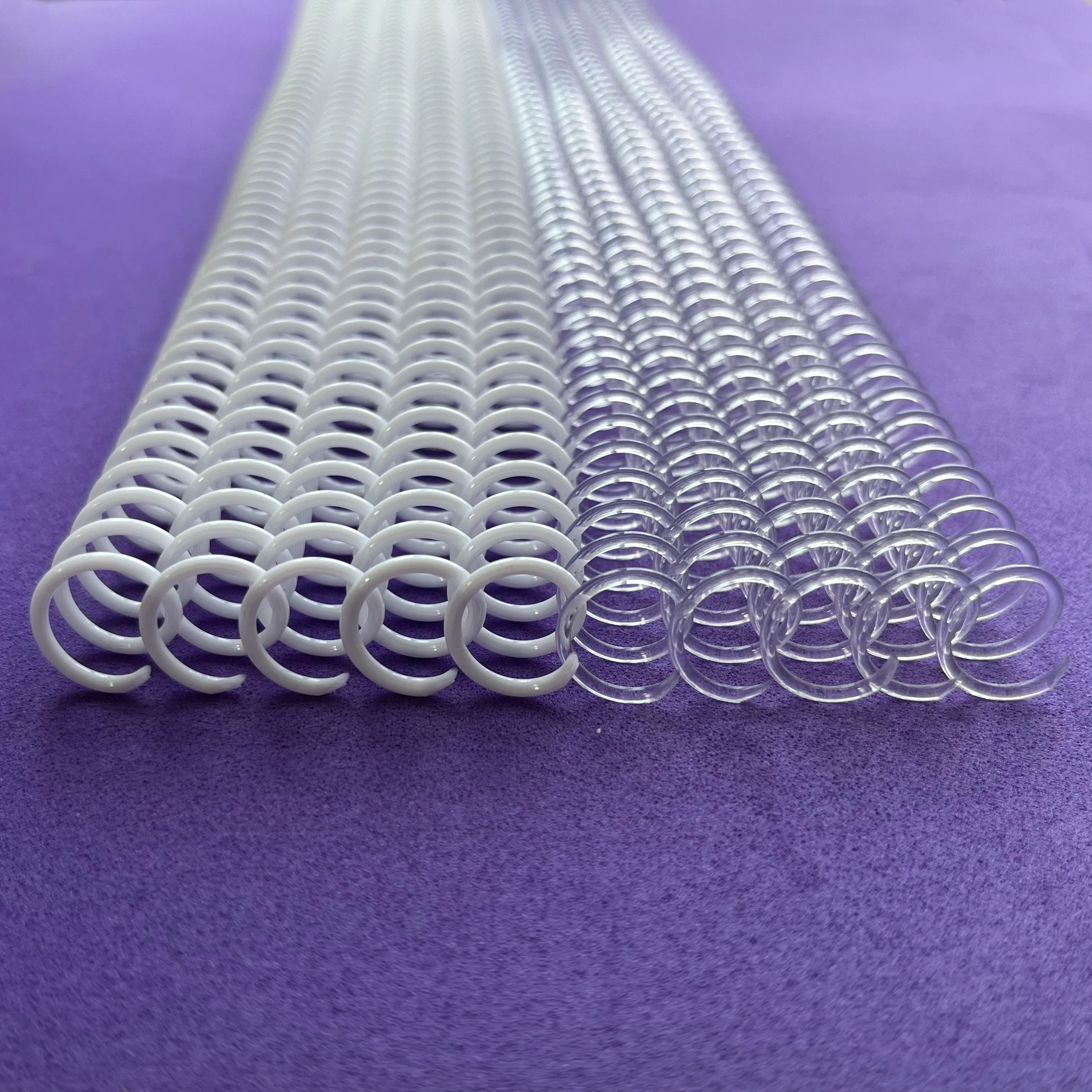 10PCS Diameter 10mm Plastic Spiral Binding Coil Loose-leaf 46 Holes Pitch 4:1 Colorful Single Spring for A4 Notebook Binders