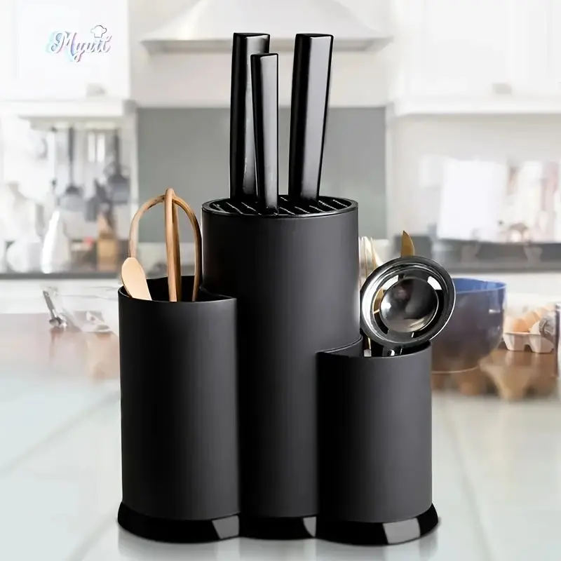 3-in-1 Safety Universal knife holder Kitchen Large Combination Kitchenware Drain Rack