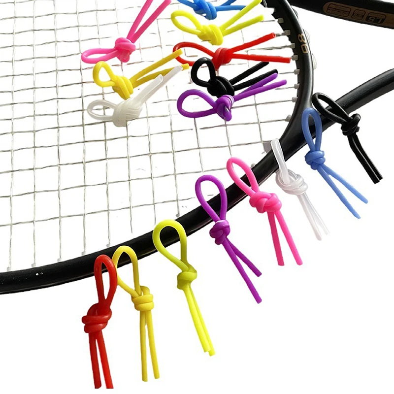 

1Pc Knot Tennis Racket Damper String Vibration Dampener Silicone Strip Shape soft Shock Absorber Tennis Racket Accessories