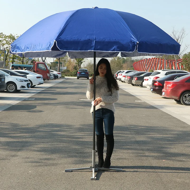 Beach Umbrella Plug Base Umbrella Stand Holder Parasol Base Stand Outdoor Sun Umbrella Base Stand Beach Patio Parasol Bracket Foldable Sunshade Metal Anchor for 3.2-3.8cm Steady Umbrella Holder
