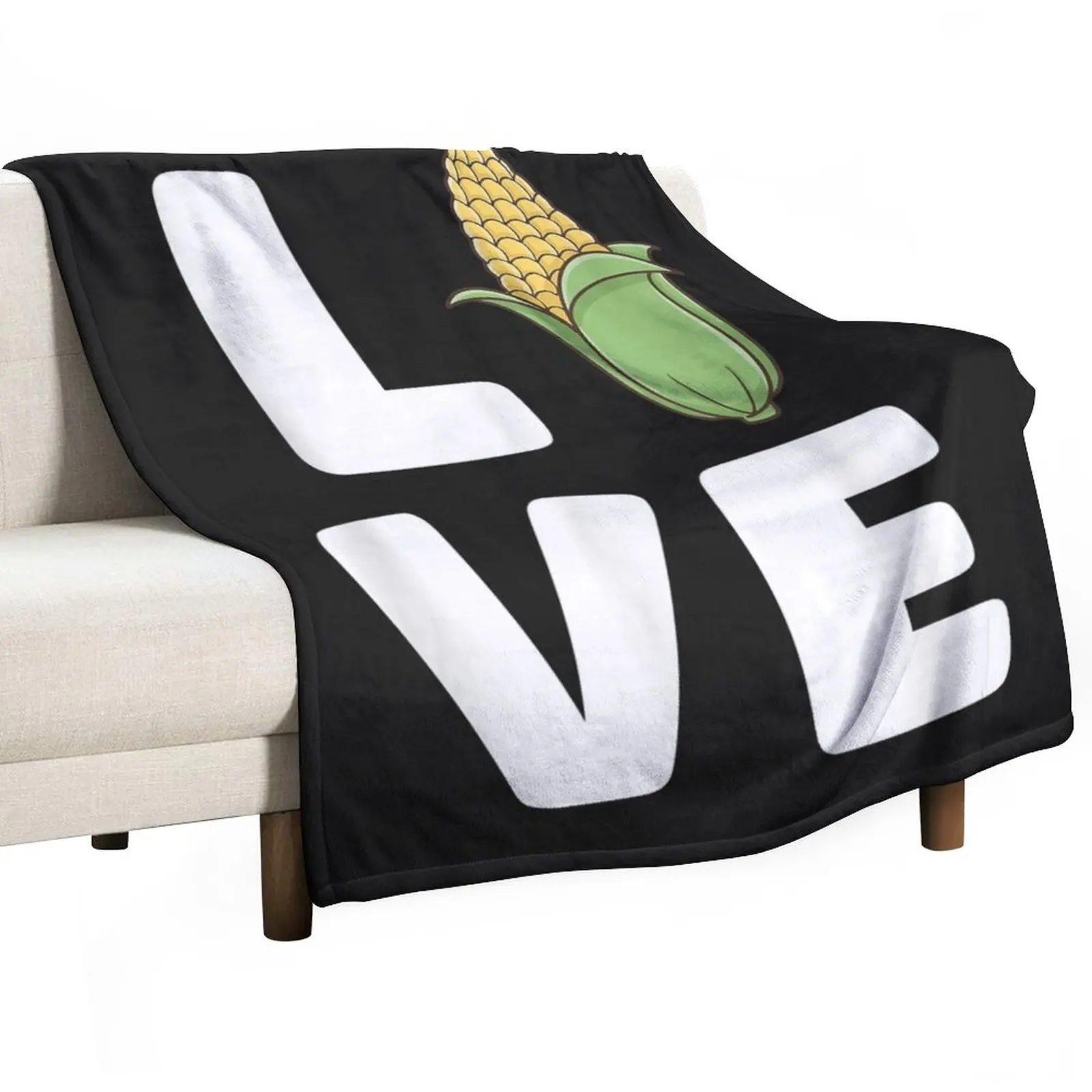 

Funny Corn Love Farmer Farming Corn Lover Summer Throw Blanket Blanket Sofa Retro Blankets Beach Blanket