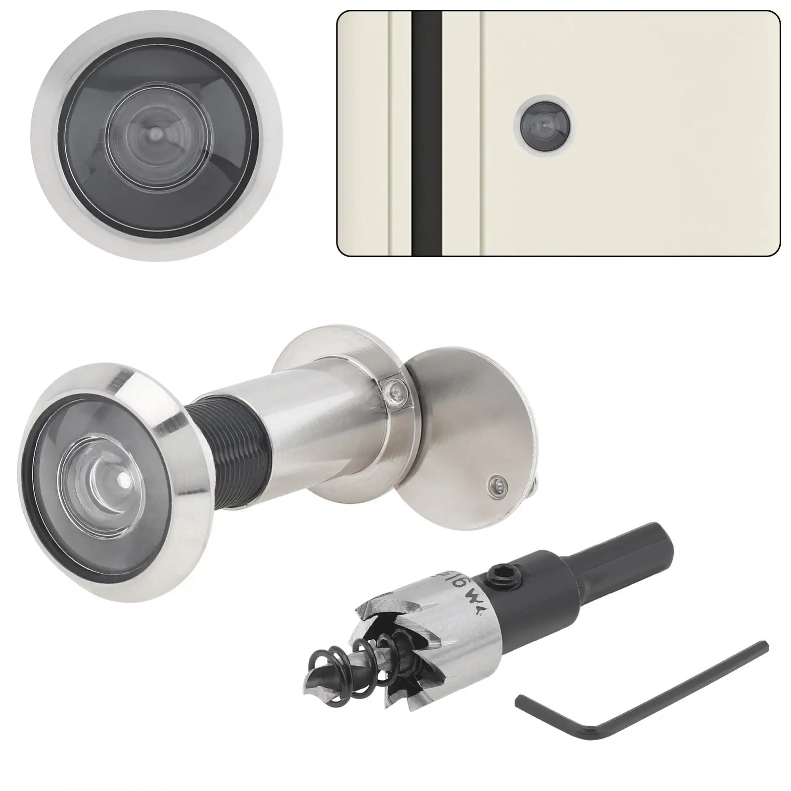 Door peephole 200 Degree Door Viewer Peephole Drill Bit Set