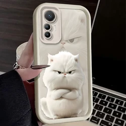 Charming Black and White Cat Phone Case for POCO M5S (5)