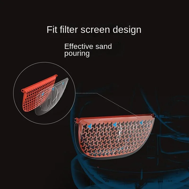 Cat Litter Box Automatic Toilet Gray Red Filter Screen Filter Mesh Effective Sand For PETKIT PURA MAX Sandbox Accessories cat litter box